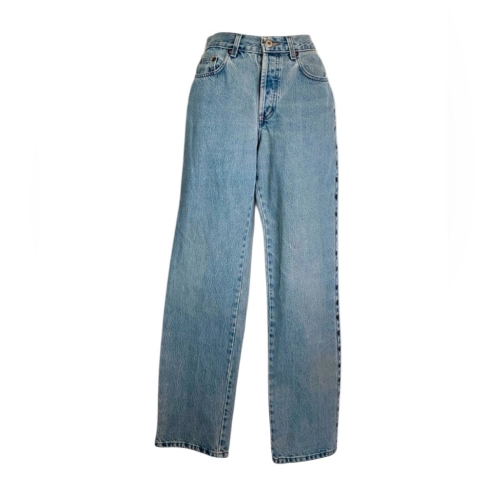 Londonjean jeans, Women, 6, blue, EUC, studded Stone washed hi rise pockets VTG